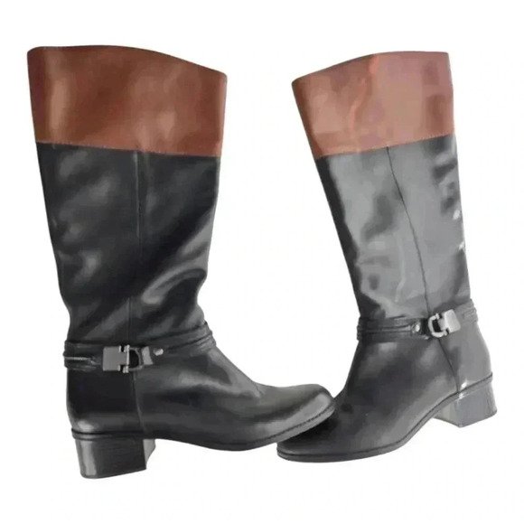 Bandolino Cabalina  Soft Leather Riding Boots, Size 8.5 - Picture 4 of 7